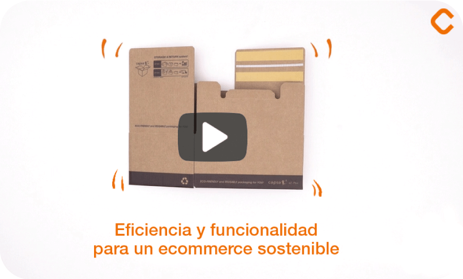 Cajas de cartón reutilizables de montaje rápido con asas capsa 2in1® Plus